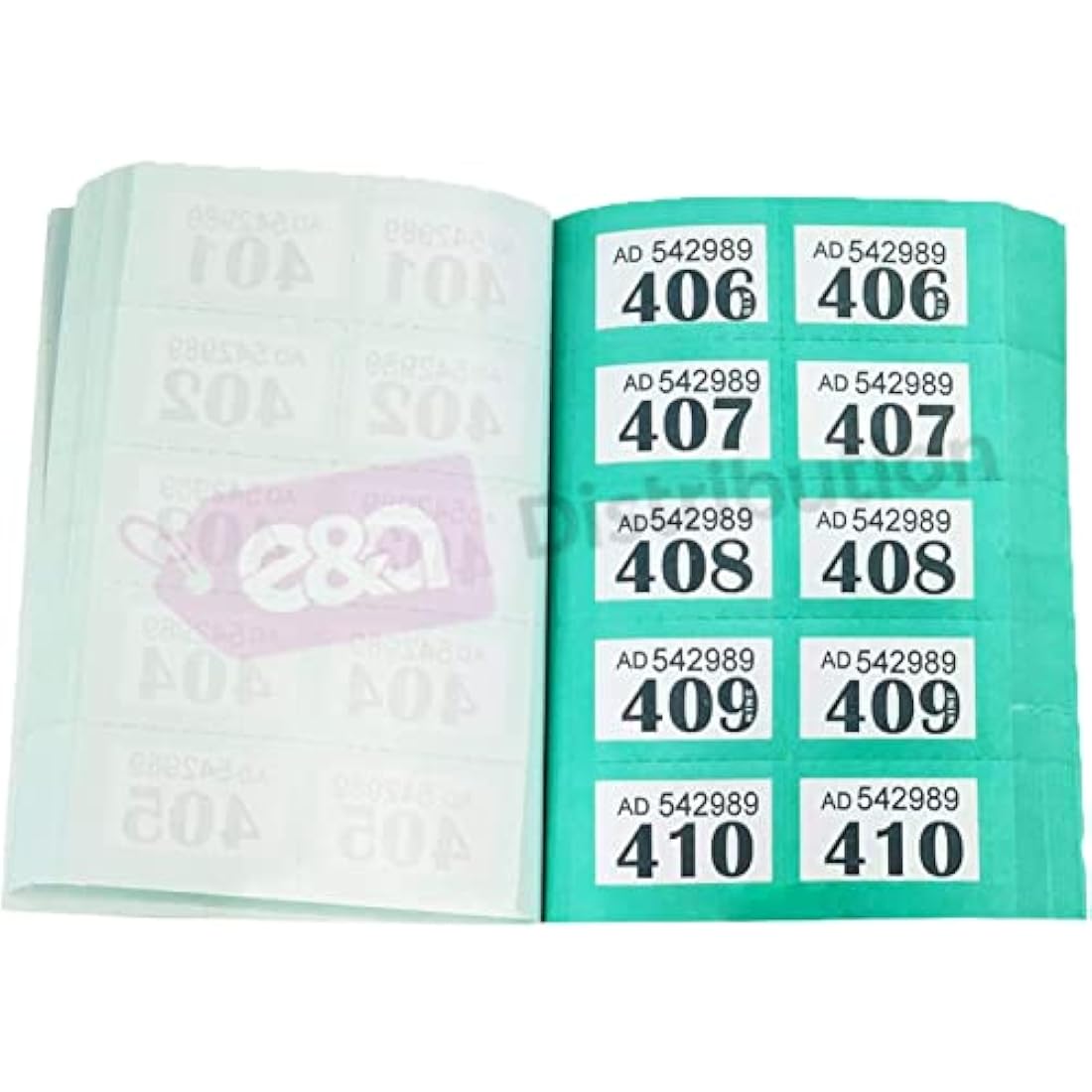 4 x Books of Cloakroom and Raffle Tickets - 1 -1000 Tombola Draw Numbered Charity Events Prize Draw Lucky Draw