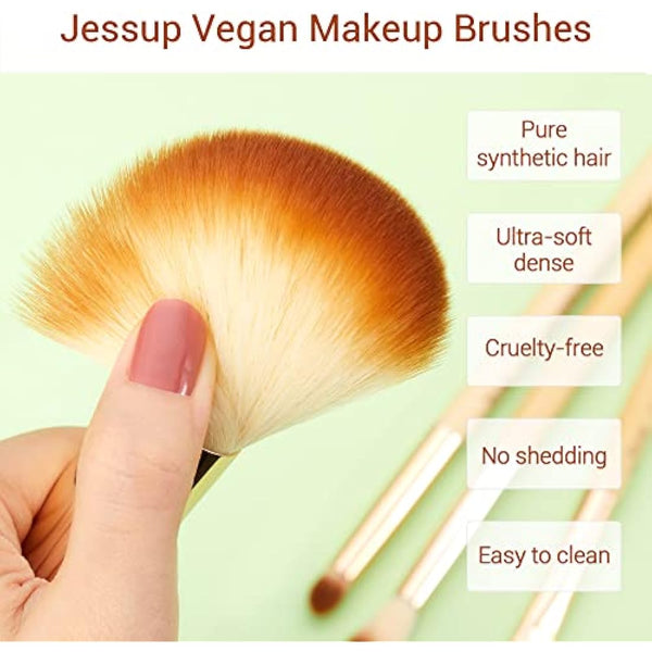 Jessup Brand 25pcs Beauty Bamboo Professional Makeup Brushes Make up Brush Tools kit Foundation Powder Blushes Eye Shader Cosmetics Tools T135