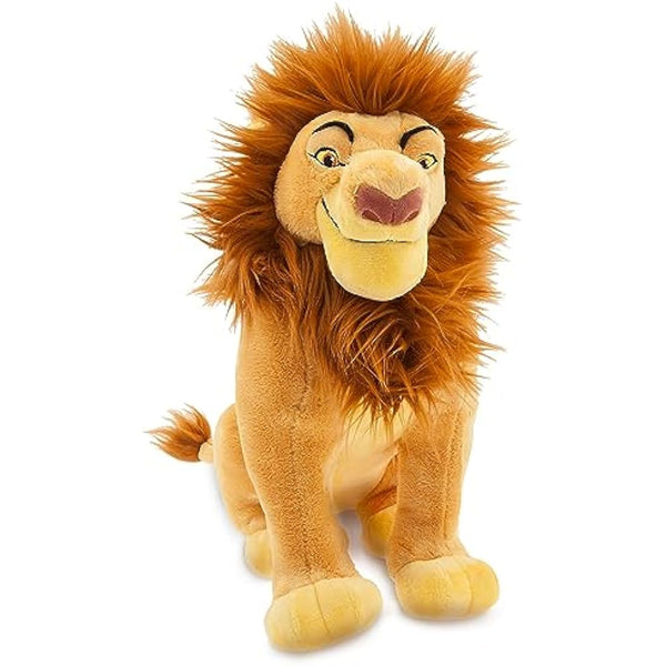 Disney Store Official Mufasa Medium Soft Toy, The Lion King, 38cm/15”, Kids Fluffy Stuffed Animal Collectable Plush Doll, Orange