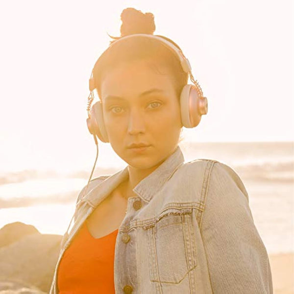 House of Marley Positive Vibration 2 - Foldable Headphones, Comfortable Design, Noise Isolation, Premium Sound 40 mm Driver, Microphone, Woven Cables, Sustainable Materials, Copper