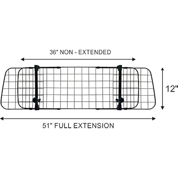 Heavy Duty Car Boot Liner Mat & Bumper Protector & Mesh Grill Dog Barrier Guard