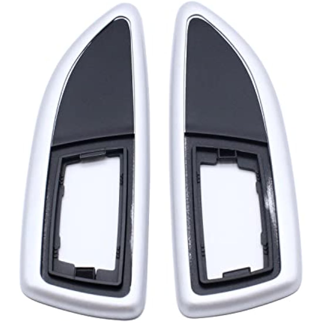 1 Pair Indicator Surround Side Repeater Matte Black + Matte Silver Paint plating Compatible with Vauxhall Insignia Astra Corsa D E Zafira A B Adam H VXR 13250944 13250945 1713425