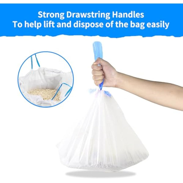 120 Count Extra Large Cat Litter Box Liners, Cat Litter Waste Receptacles Bags for Cleanpethome Self-Cleaning Cat Litter Box