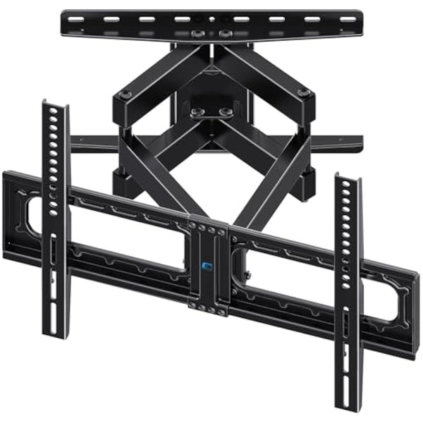 HOME VISION Heavy Duty Full Motion TV Wall Mount Bracket for 32-85 Inch Flat/Curved Screens, Swivel & Tilt, 60kg/132lbs Capacity, Max VESA 600x400mm, Fits Most 40 43 50 55 65 70 75+ Inch TVs, HV6601