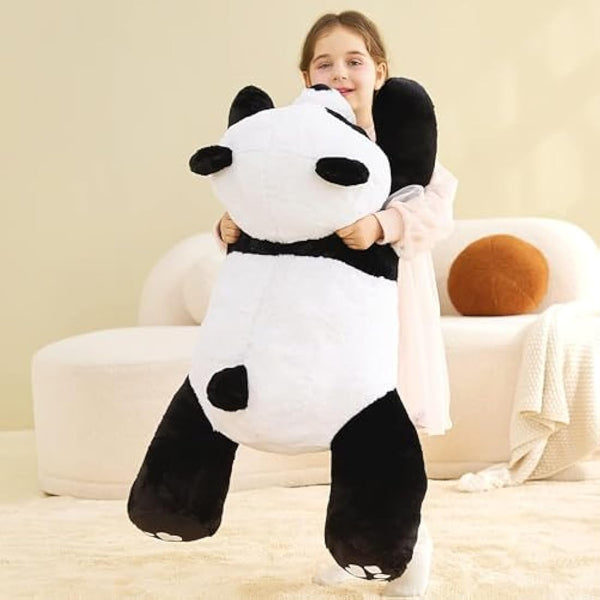 IKASA Giant Panda Stuffed Animal Plush Toy,78cm Large Cute Jumbo Soft Toys,Huge Big Size Plushy Fluffy Fat Oversized Plushie,Gifts for Kids