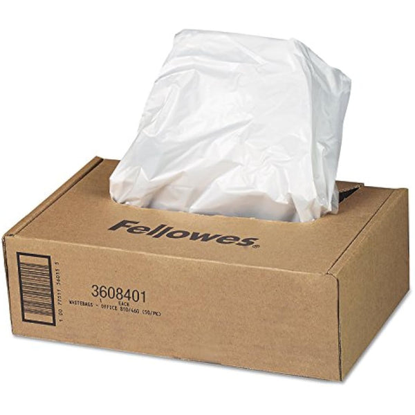 Fellowes Shredder Bags 60-75 Litre - Pack of 50, Opaque