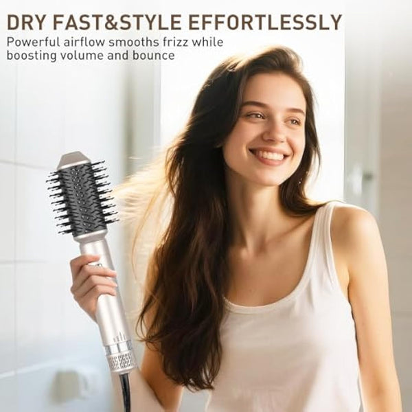 TAHSHINE 6 in 1 Auto Wrap Hairstyler,Hot Air Brush for Hair Styling, Automatic Electric Hair Blow Dryer Brush Set with Detachable Heads Comb for Straightening Voluming,Ionic Care Frizz Free