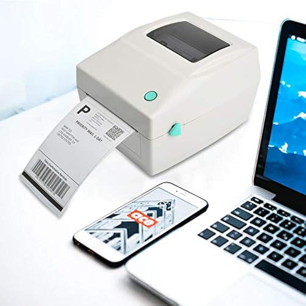 FungLam Thermal Label Printer, Desktop Label Printer USB Direct High Speed Labeling Machines Label Maker for 4x6 Shipping Labels Barcode Compatible with Windows (XP and later)