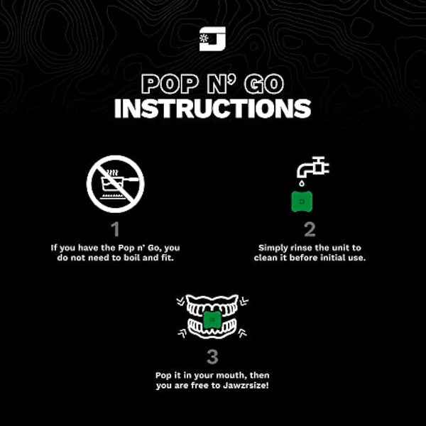 Jawzrsize Pop 'N Go Jaw, Face, and Neck Exerciser - Define Your Jawline, Slim and Tone Your Face, Look Younger and Healthier - Helps Reduce Stress and Cravings - Facial Exerciser (Advanced Green)