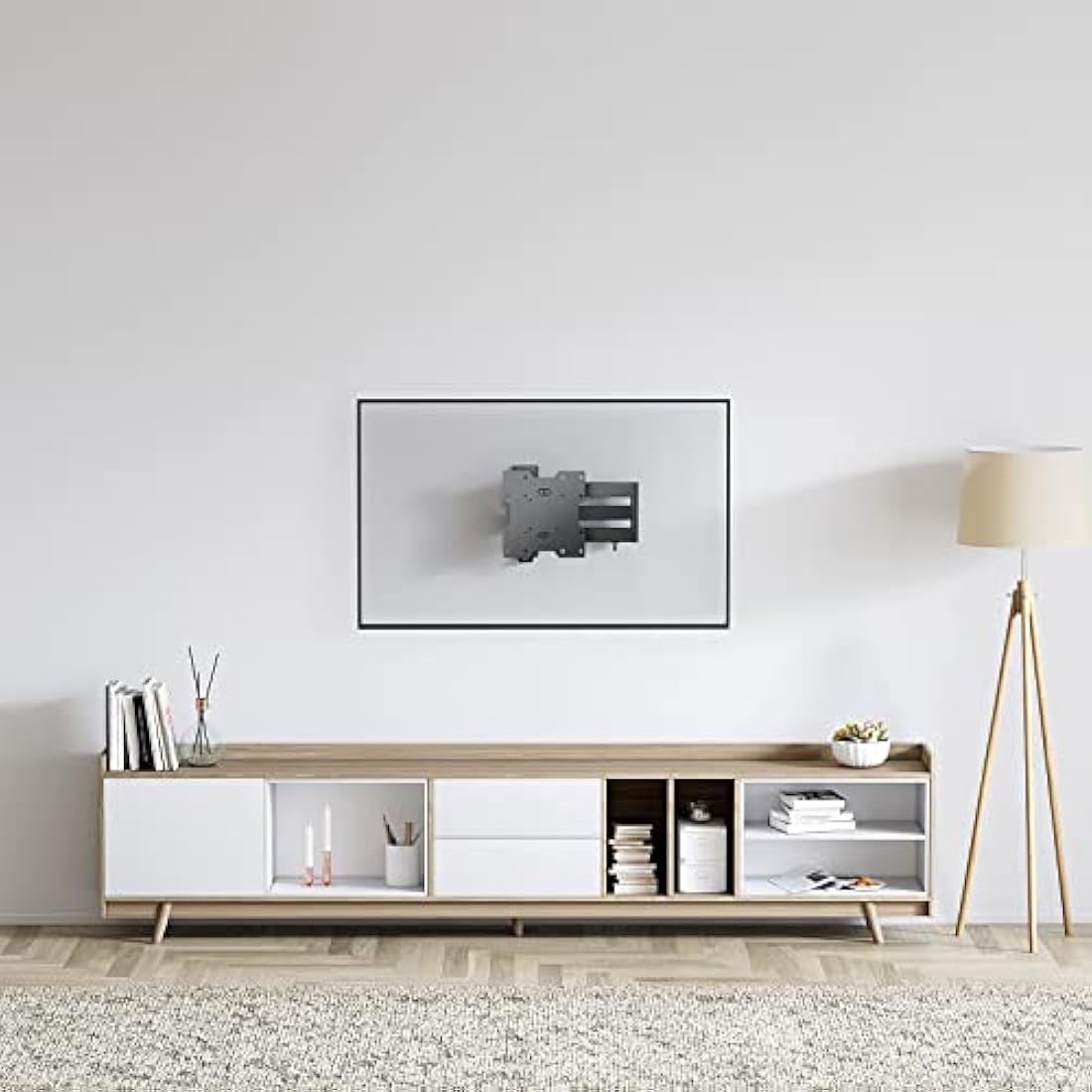 Intec brackets – Longest 610mm Reach Ultra Slim Fitting Strong Cantilever tilt and swivel TV wall mount bracket fits most TV’s 26 – 40 inch with cable management system.