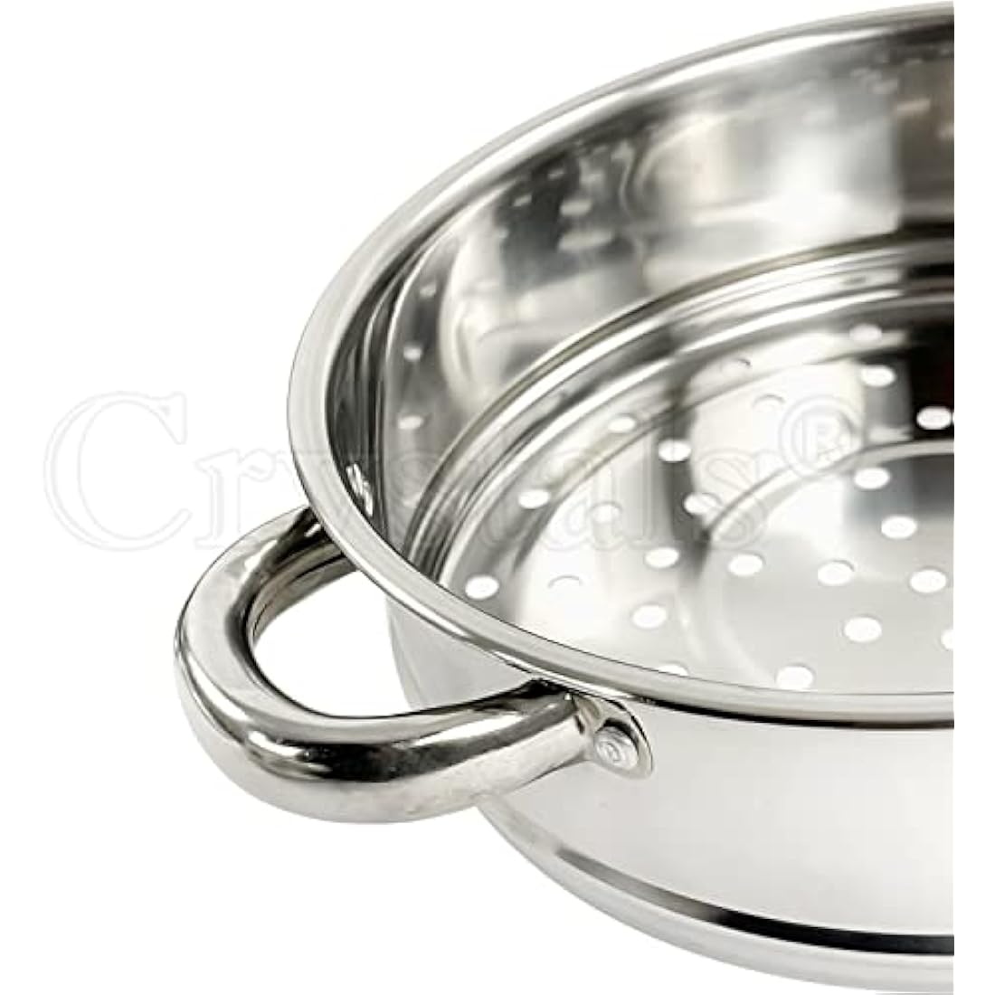 New 3PC Stainless Steel Steamer Cooker Pot Set PAN Cook Food Glass LIDS COOKWARE