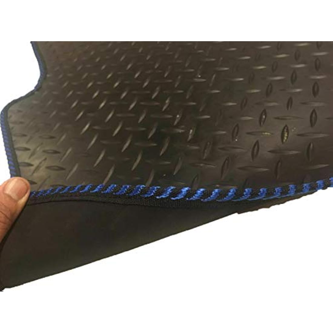 Lusso Floor Carpet Mats for Car | Tailored/Compatible to Vauxhall Insignia 2017 Onwards | Heavy Duty 3mm Rubber Car Mats | 4 - Piece Set (Black Edging)