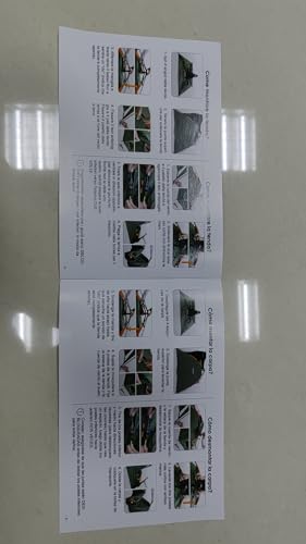 Amflip Camping Tent Automatic 3 Man Person Instant Tent Pop Up Ultralight Dome Tent 4 Seasons Waterproof & Windproof Camping Tent with Removable Outer Tarpaulin, Double Layers