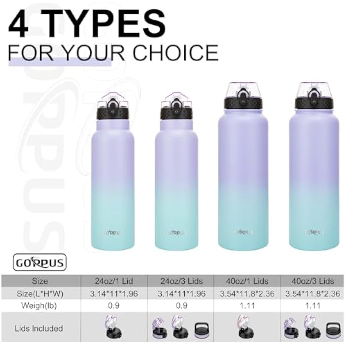 GOPPUS 750ml/26oz Stainless Water Bottle with Straw Double Wall Insulated Bottles with Strap Reusable Vacuum Thermal Flask Leakproof Keep Cold Drinks Bottles with Flip Top Lid for Men Women BPA Free