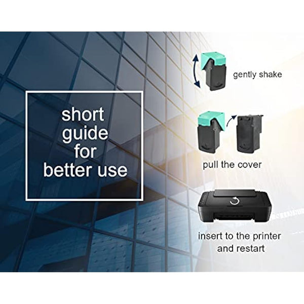 2 Remanufactured PG-40 Ink Cartridges for Pixma iP1200 iP1300 iP1600 iP1800 iP1900 iP2200 iP2500 iP2600 MP140 MP150 MP160 MP170 MP180 MP190 MP210 MP220 MP450 MP460 MX300 MX310 - Black, High Capacity