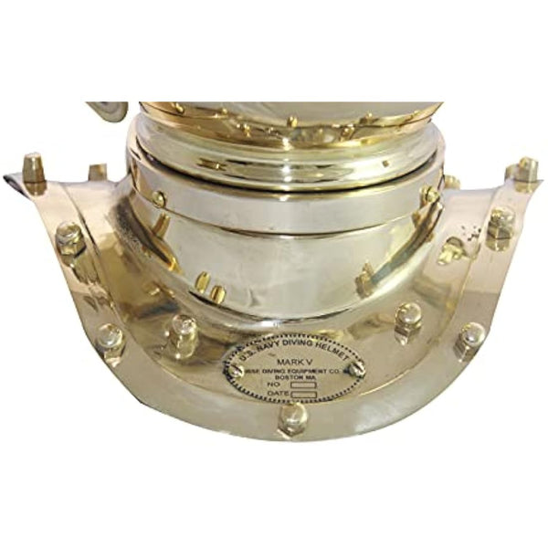 Antique Marine Mini Diving Helmet Replica Mark Us Navy Nautical Copper Finish