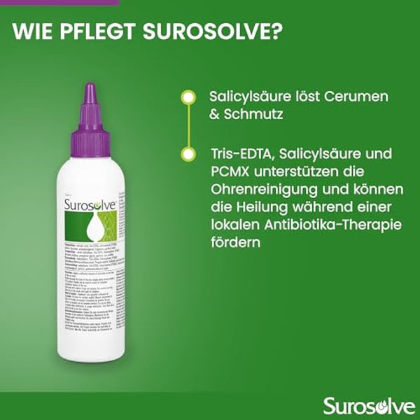 Fidavet Surosolve ear cleaner for dogs and cats 125ml