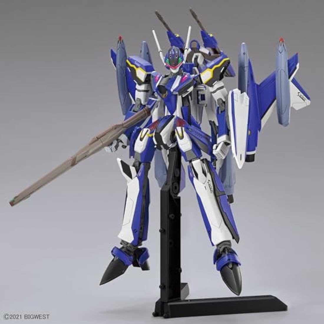 BANDAI SPIRITS HG Macross Δ Movie Version Absolutely Live!!!! YF-29 Durandal Valkyrie (Maximilian Genus Machine) Full Set Pack, 1/100 Scale, Color-Coded Plastic Model