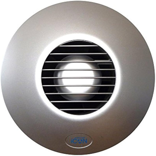 Airflow iCON 15 Fan Cover in Elegant Silver – Designer Look for Bathrooms – Fits iCON 15 Extractor Fan