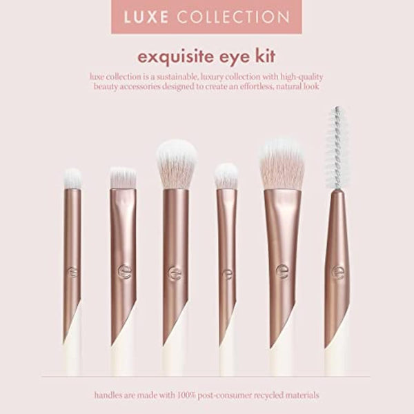 EcoTools Luxe Exquisite Eye Makeup Brush Kit, 6 Piece Set