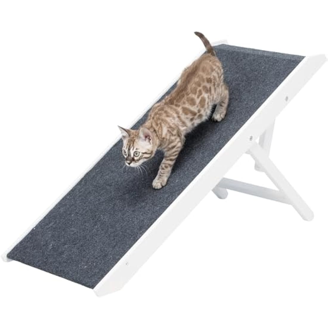 Trixie furniture ramp, height-adjustable 29/36/43 cm, wide running surface 36 × 90 cm, 39375, white