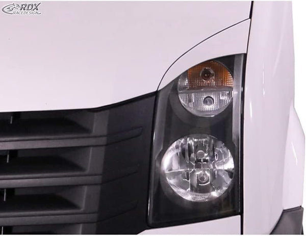 RDX Racedesign Head light spoilers compatible with Volkswagen Crafter 2006-2017 (ABS)