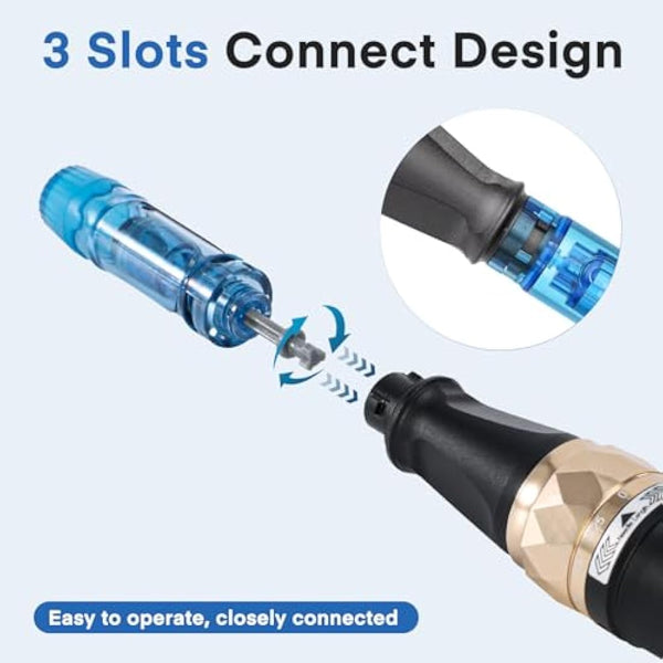 M8S Needles 12 Pin, 20 Pcs Dr.pen Replacement Cartridges for Microneedling Pen M8S/A8S/A9, 20 Pcs/Pack