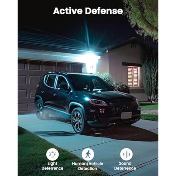 AOSU 3K Solar Camera Outdoor Wireless – 5MP Security Camera, Motion & Human Tracking, 360° PTZ, Zoom & Wide View, Color Night Vision, Two-Way Talk, WiFi, Solar Panel Powered, Alexa