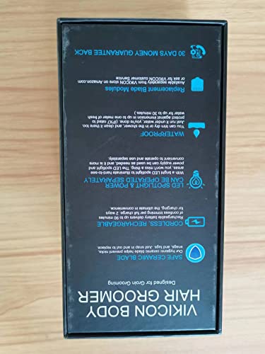 Manscape Trimmer for Men, VIKICON Pubic/Body Hair Trimmer, Electric Ball Trimmer for Private Parts, IPX7 Waterproof Body Goomer Shavers, USB-C Charging, Gifts for Men, New HT871