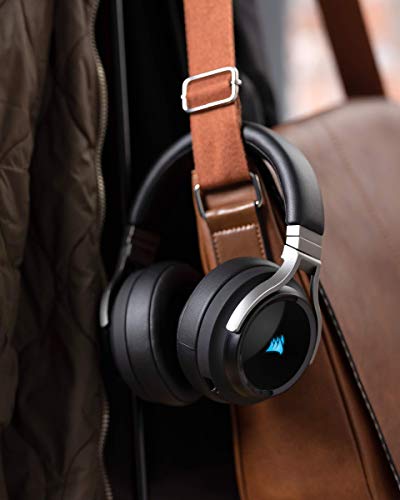 CORSAIR VIRTUOSO RGB WIRELESS XT Multiplatform Gaming Headset With Bluetooth – Dolby Atmos – Omni-Directional Microphone – iCUE Compatible – PC, Mac, PS5, PS4, Nintendo Switch, Mobile – Black