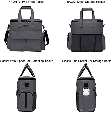 Airline Approved Pet Travel Bag, Weekend Travel Set for Dog and Cat, Tote Organizer with Multi-Function Pockets