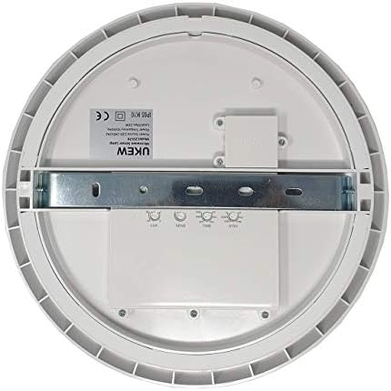 IP65 Ultra Slim 22W LED Microwave Motion Sensor Movement Detector Bulkhead Light Cool White 4000K or Daylight 6000K Dim Mode Function (Daylight 6000K)