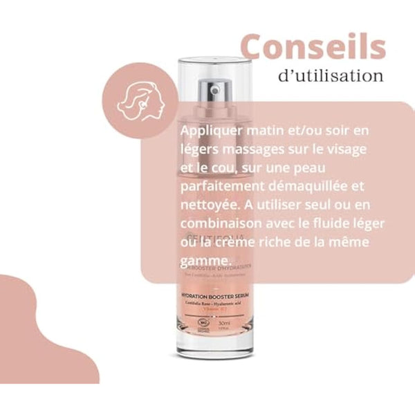 Centifolia Éclat de Rose Hydratation Sérum Booster d'Hydratation 30ml Bio Pour Peau Normale, Peau Sèche