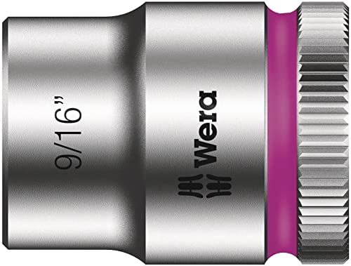 Wera 05004051001 8100 SB 11 Zyklop Metal Ratchet Set with switch lever, 3/8" drive, imperial, 29 pieces, Silver