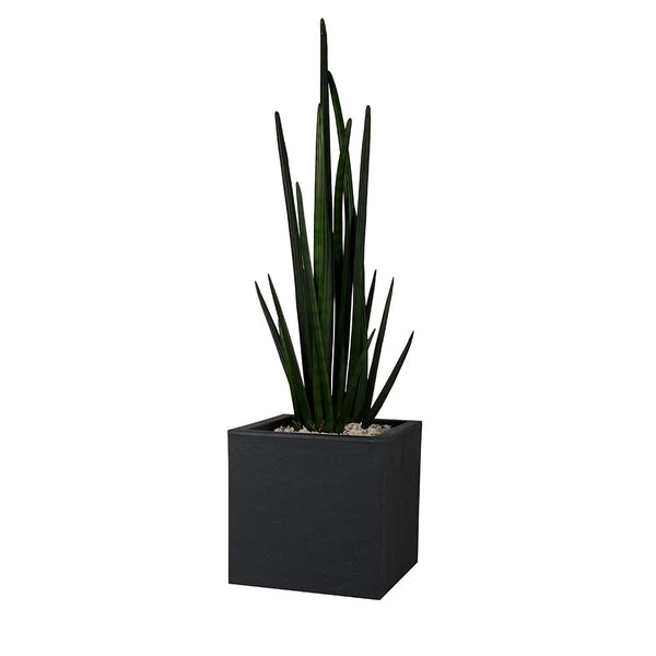 EDA Flower Pot, Anthracite Grey, 30 cm
