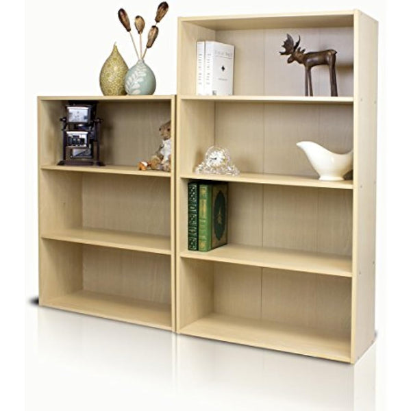 Furinno Pasir 4-Tier Open Shelf, Steam Beech