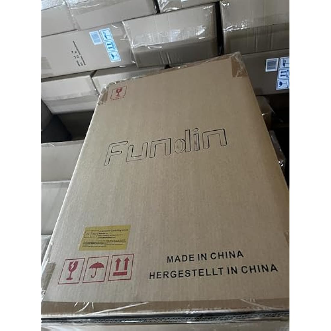 Fundin Aluminum Mirror Cabinet for Bathroom Recess Mount or Surface Mount, with Double Sided Mirror Door, 50 x 61 cm, with Adjustable Tempered Glass Shelves