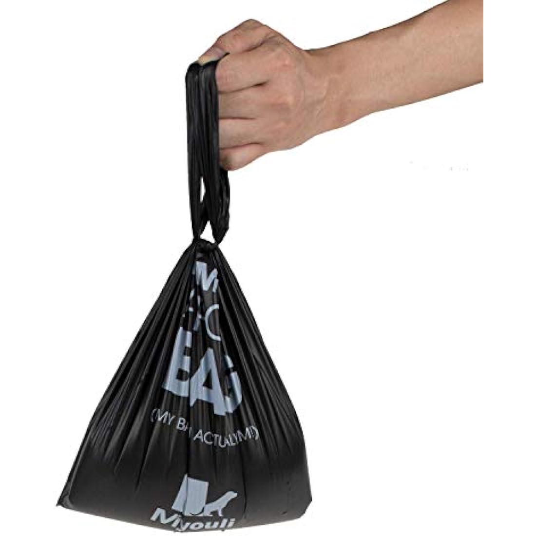 300 Counts Extra Thick Black Biodegradable Pet Poop Waste Bags With Handles for Dogs, Ocean Wind-Scented