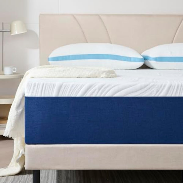 Hiimgo Single Mattress Memory Foam - Orthopaedic Medium Firm Support, Breathable Carved Knitted Cover for Back Pain & Pressure Relief (190x90x15cm)