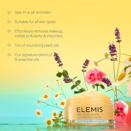 ELEMIS Pro-Collagen Cleansing Balm 50g – Nourishing Makeup Remover & Deep Cleanser – Hydrating Face Balm for All Skin Types