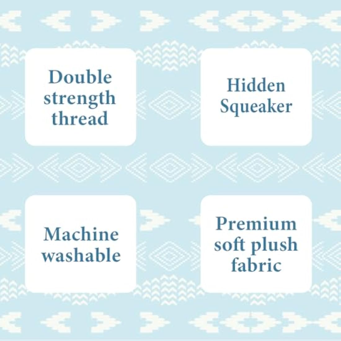 Animal Instincts Snow Mates Winston Walrus, Squeaky Soft Plush Chew Companion Dog Toy - Small