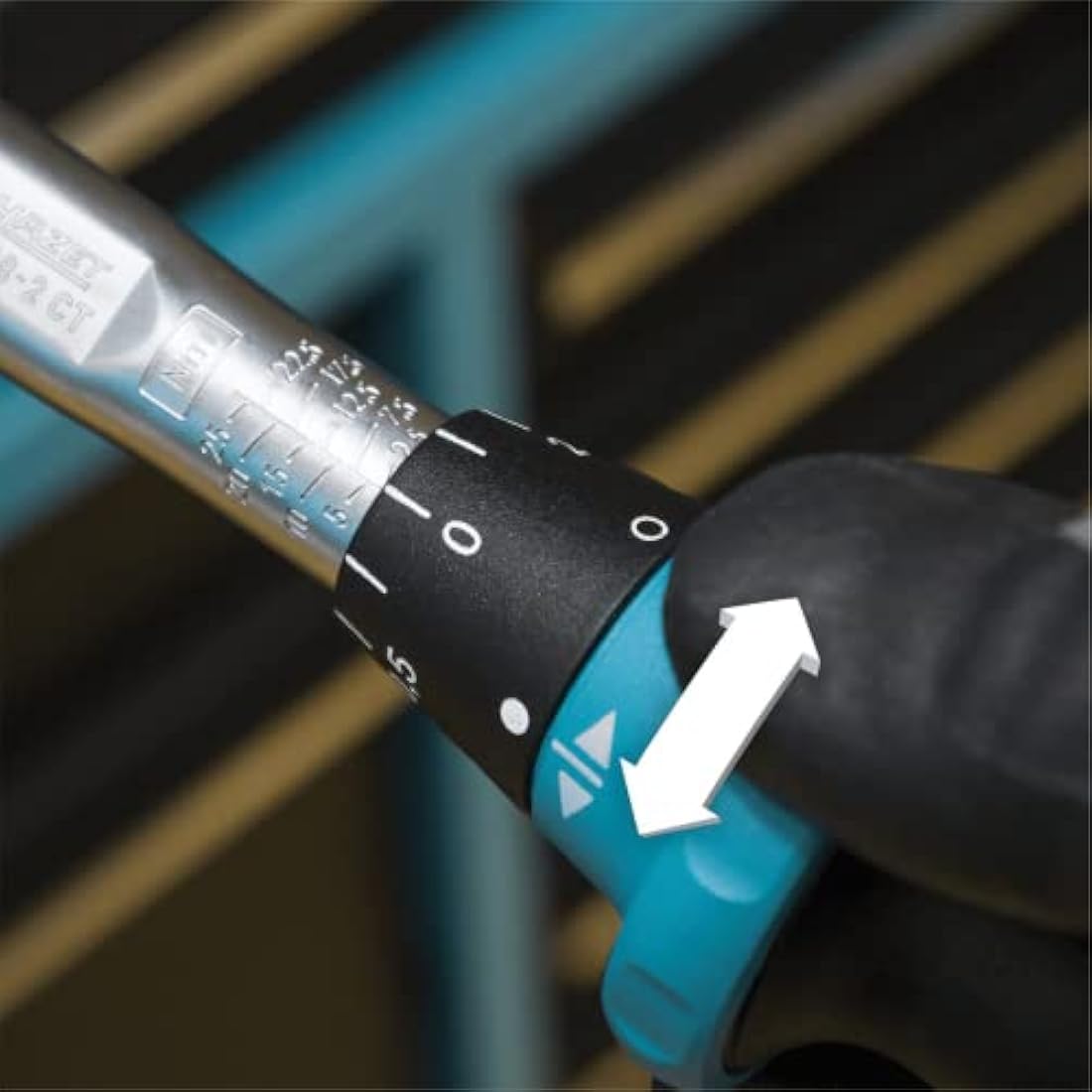 HAZET Torque Wrench 5108-3CT I Output: Square 6.3 mm (1/4 inch), Tolerance: 3%, 20 Teeth (Operating Angle 18 Degrees) I Tool Suitable for Bicycle or Similar Two-Wheelers