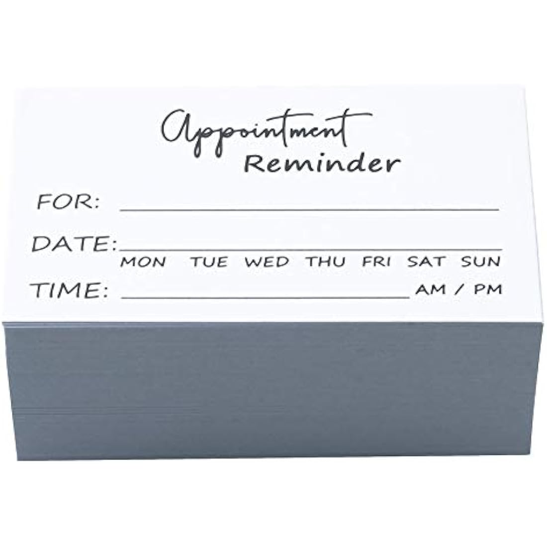 105 Appointment Card Minimalist Client Appointment Card Salon Makeup Artist Hair Stylist Nail Artist Beauty Care White