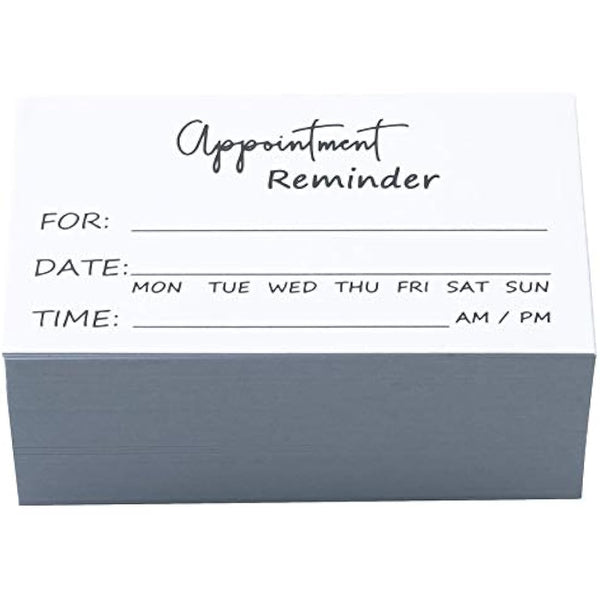 105 Appointment Card Minimalist Client Appointment Card Salon Makeup Artist Hair Stylist Nail Artist Beauty Care White