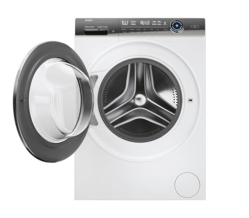 Haier I-Pro Series 7 Plus HWD100-BD14979NU1 Freestanding Washer Dryer, Max. cotton filling capacity 10 kg, 1400 RPM, Direct Motion Motor, Anti-Bacterial Treatment, White, 60x62x85 cm