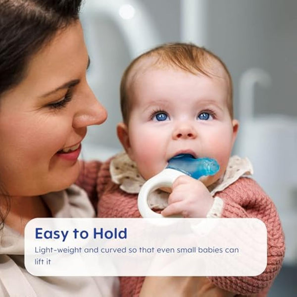 MAM Mini Teething Cooler and Clip, Blue, 2 Plus Months