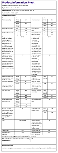 Haier I-Pro Series 7 Plus HWD100-BD14979NU1 Freestanding Washer Dryer, Max. cotton filling capacity 10 kg, 1400 RPM, Direct Motion Motor, Anti-Bacterial Treatment, White, 60x62x85 cm