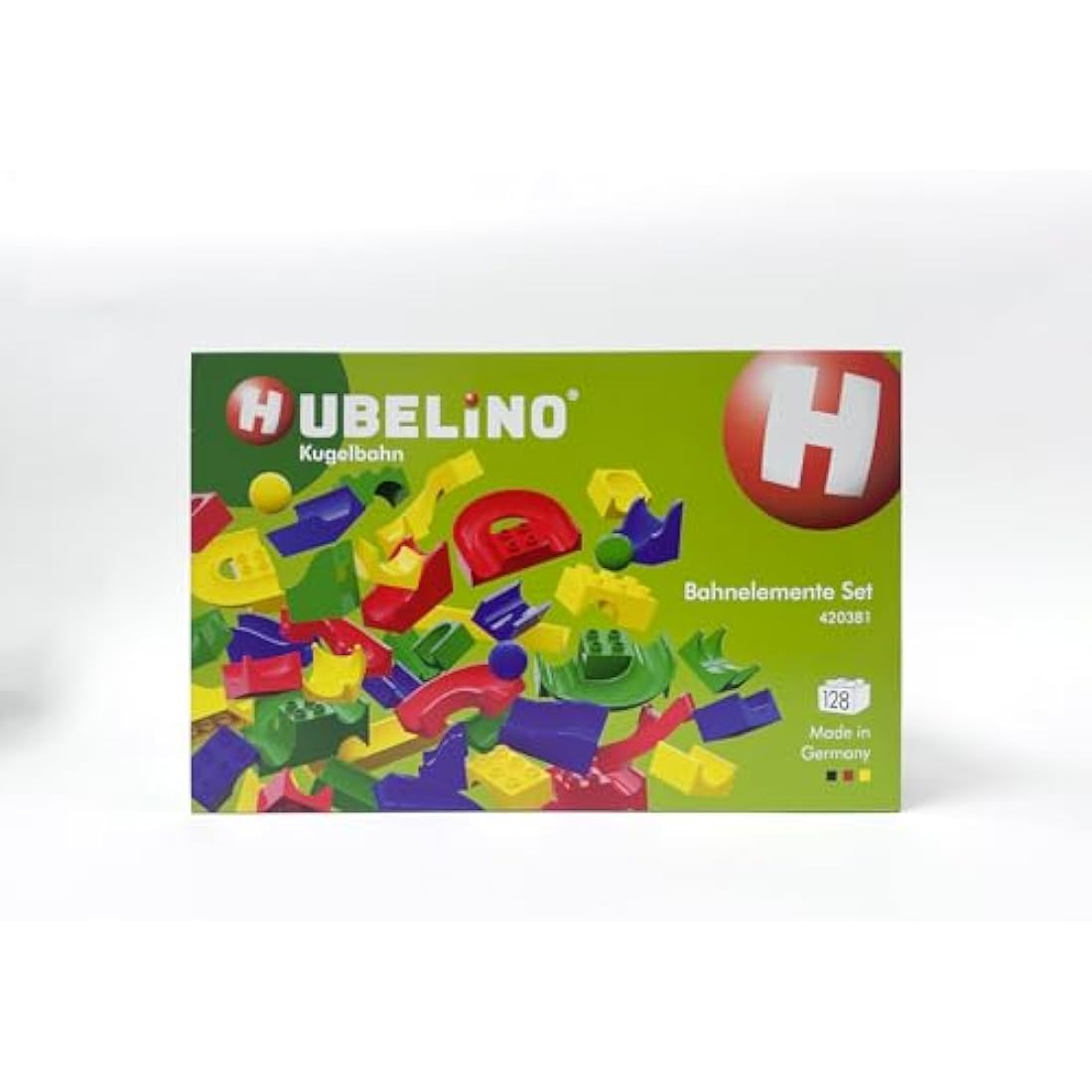 Hubelino 420381 Run Element Expansion set- 128 pieces- Compatible with Popular Building Block Systems- for Ages 4 and Up (Made in Germany)