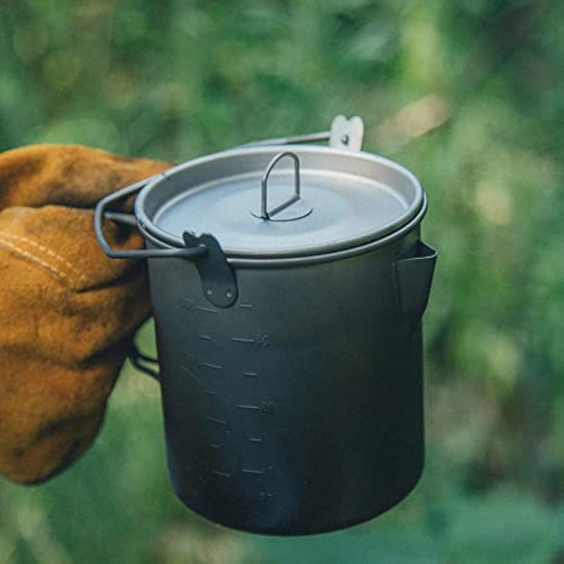 Fire-Maple Alti Camping Titanium Cup | Portable Titanium Mug with Measurement Marks | Ultralight Camping Picnic Water Coffee Cup with Foldable Handle