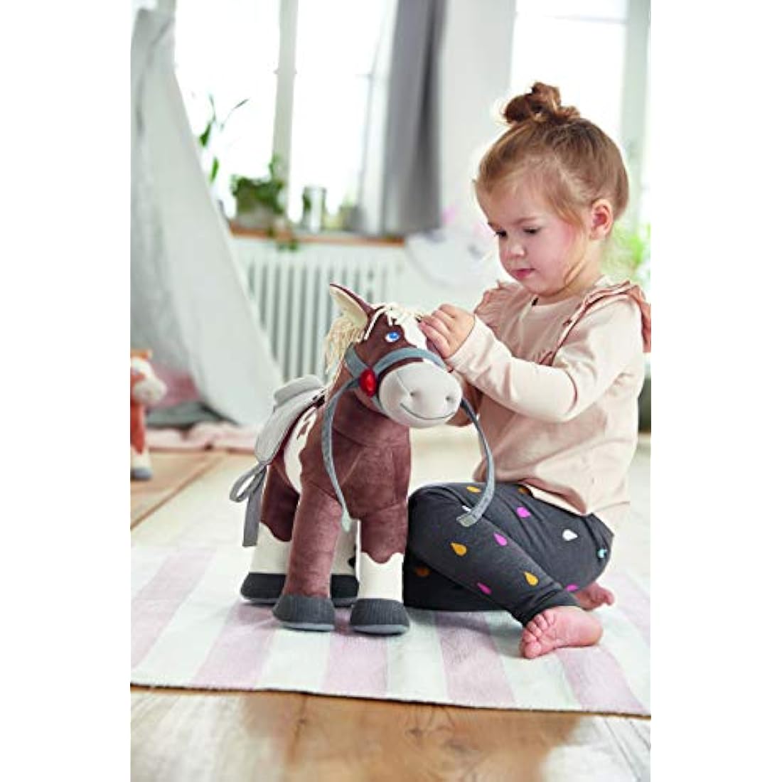 HABA 305464 Horse Joey- Cuddly Toy Horse and Doll Accessory, 35 cm, for ages 18 Months and Up